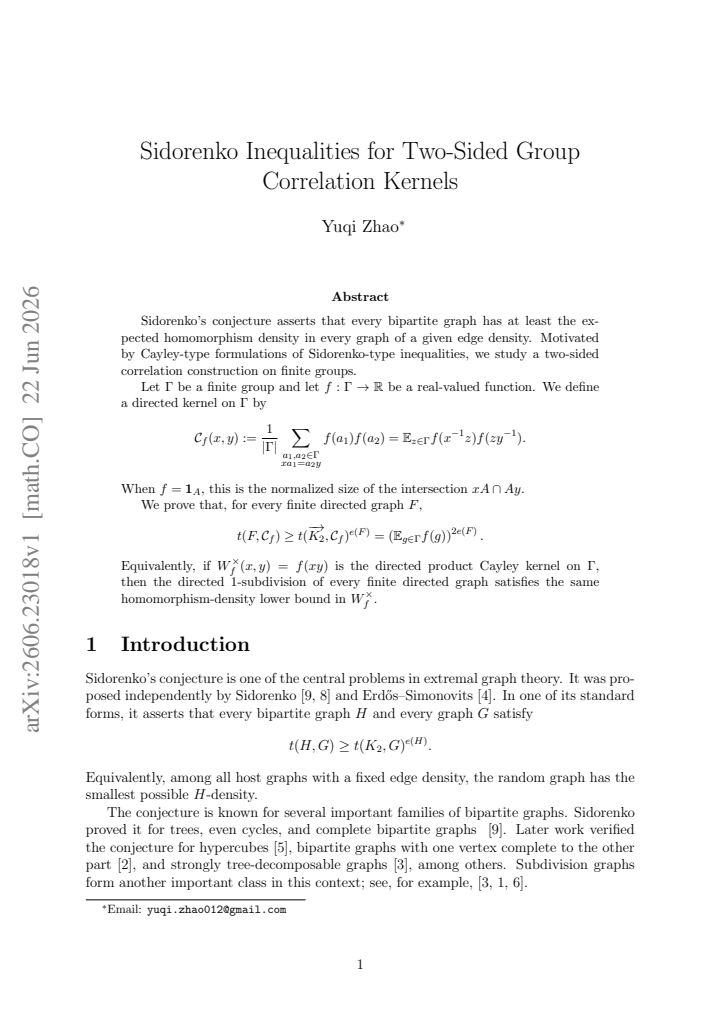 First page