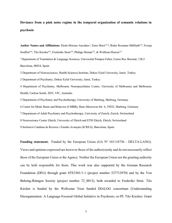 First page