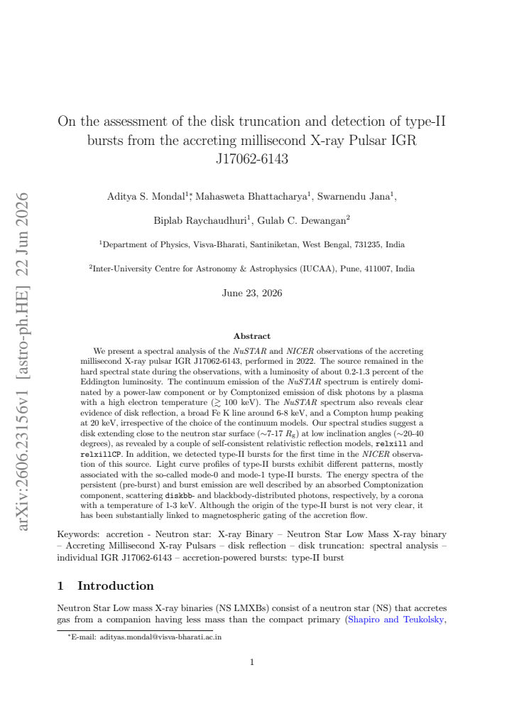First page