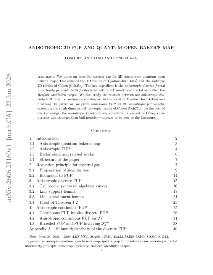 First page
