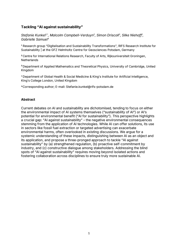 First page