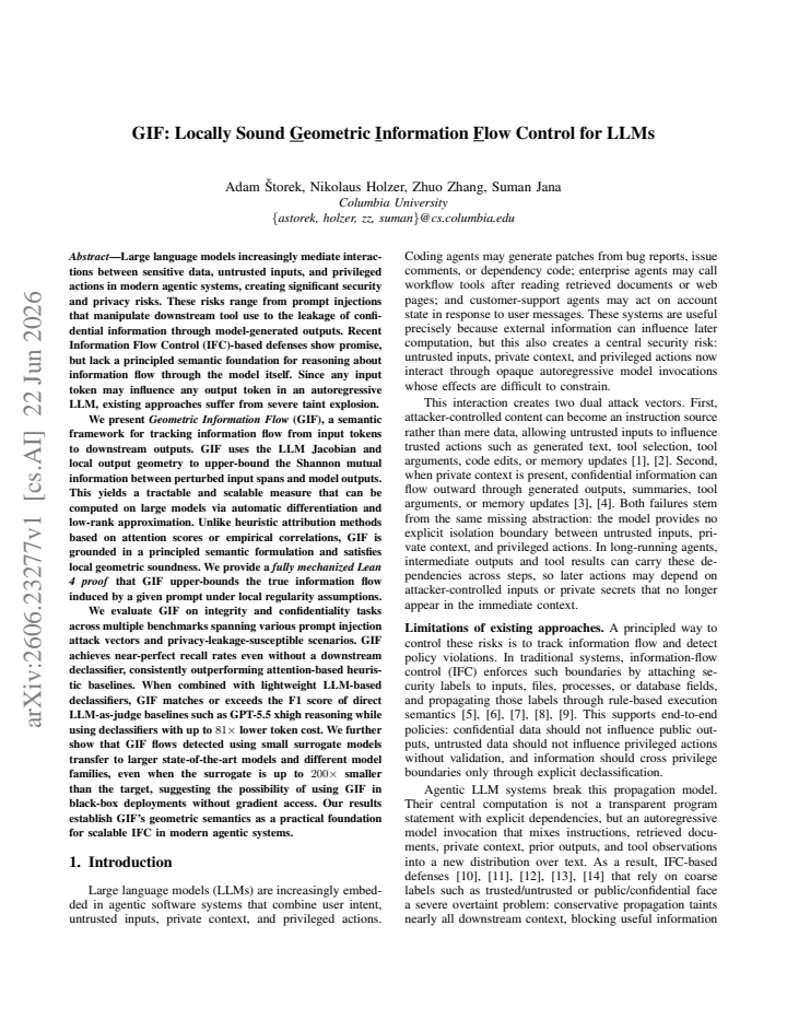 First page