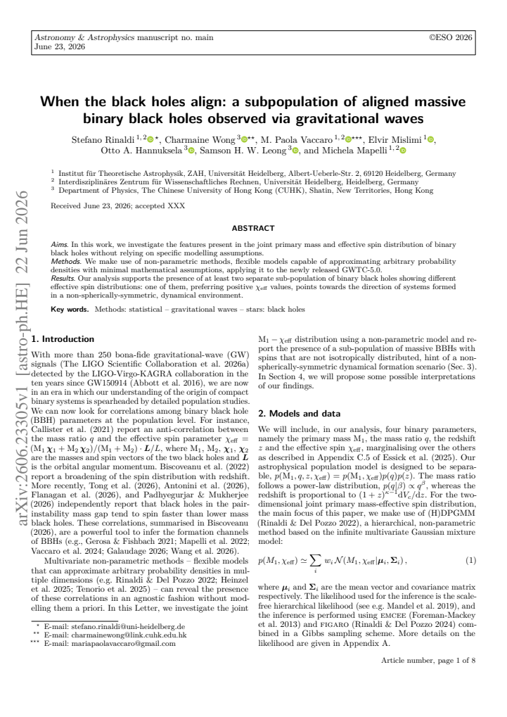 First page