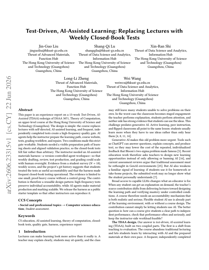 First page