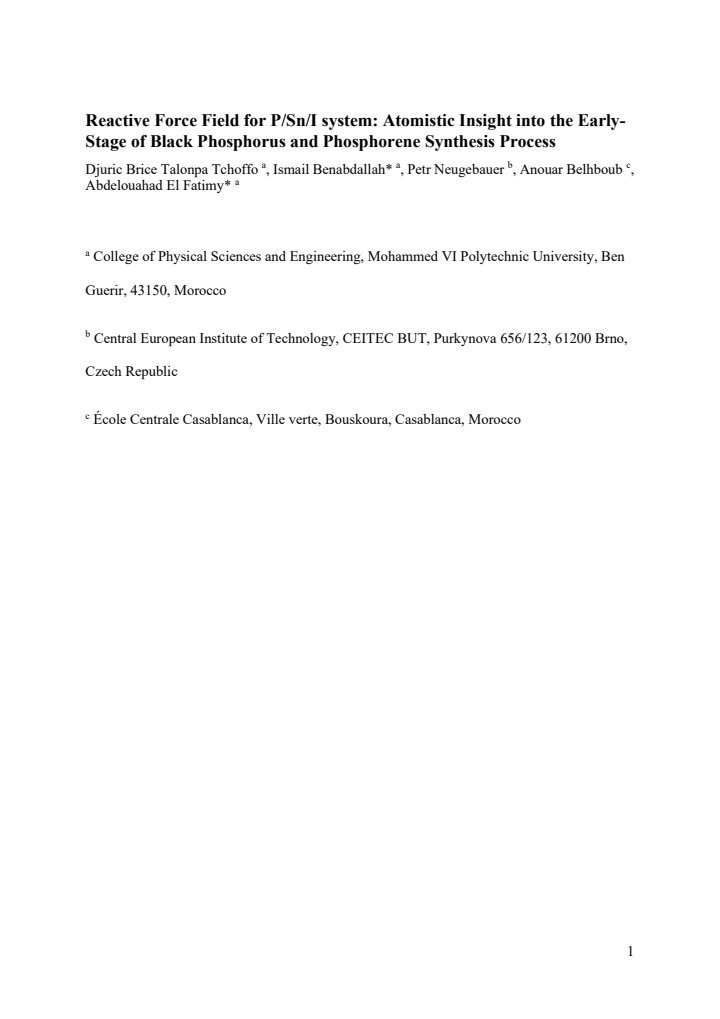 First page