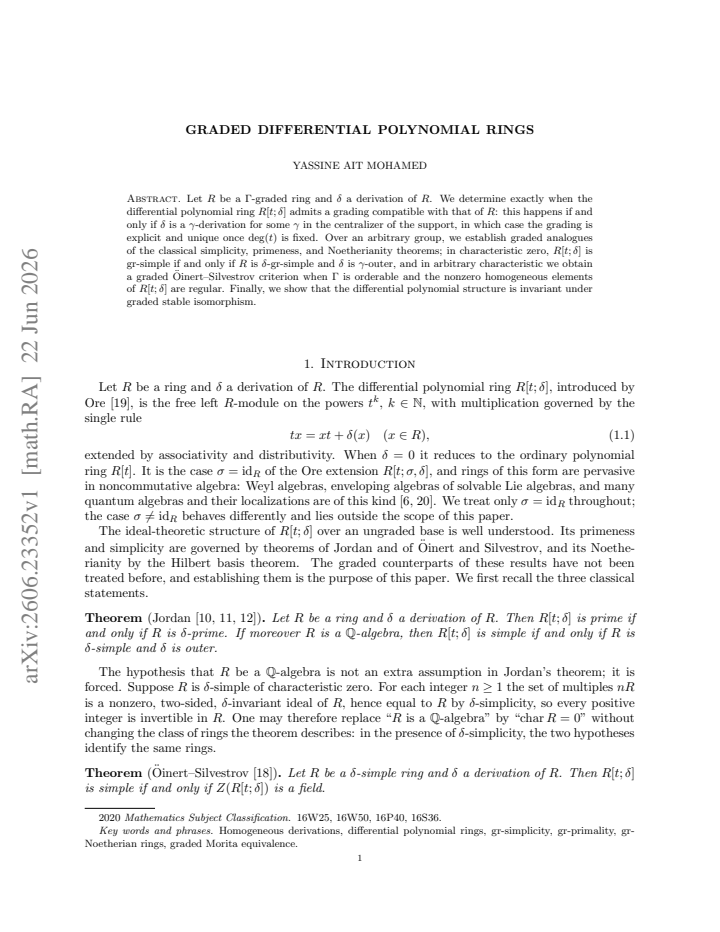 First page