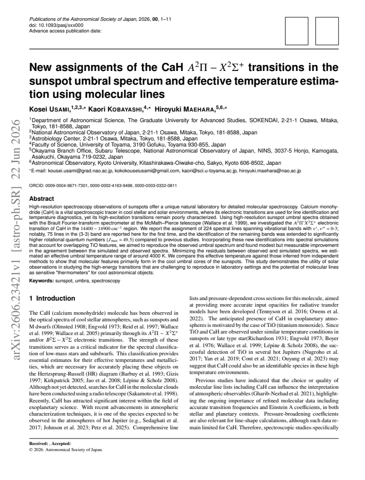 First page