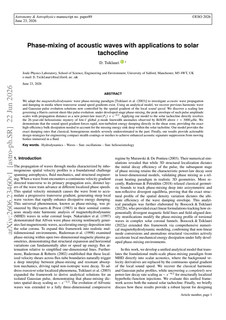 First page