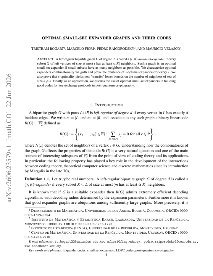 First page