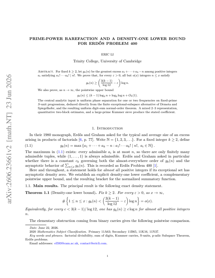 First page