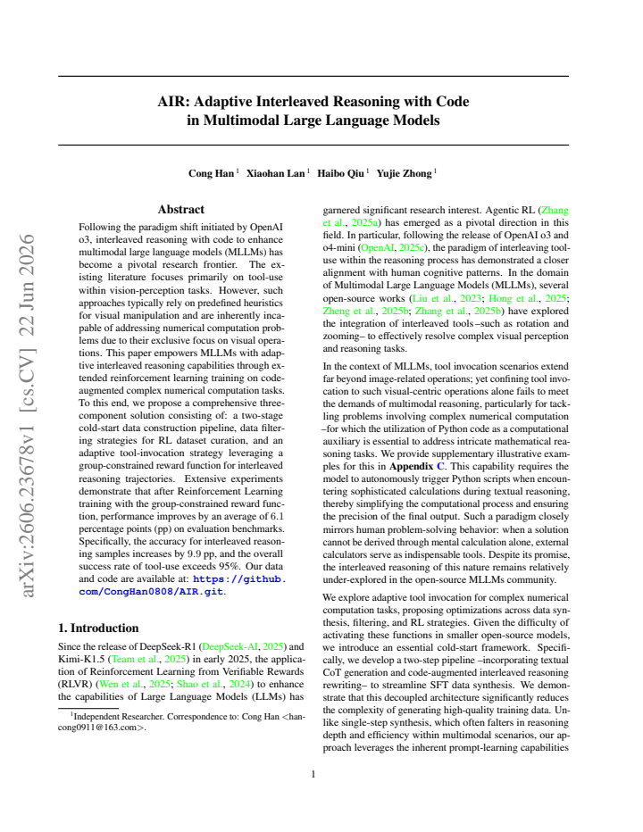 First page