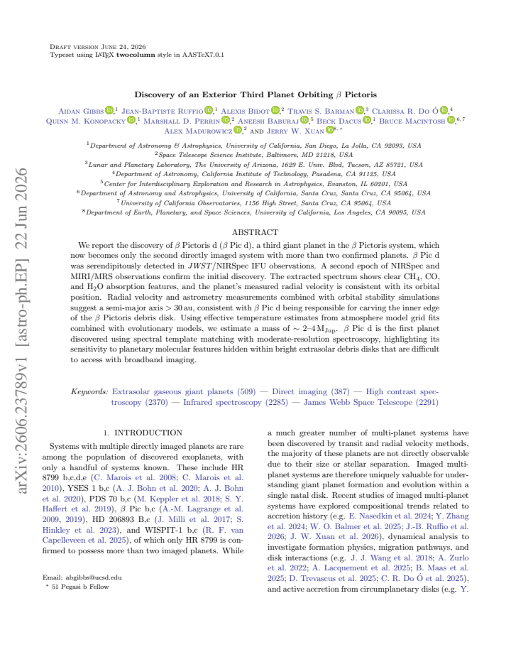 First page