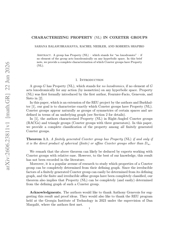 First page