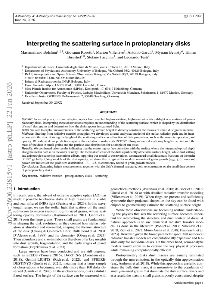 First page