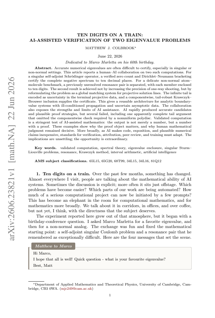 First page
