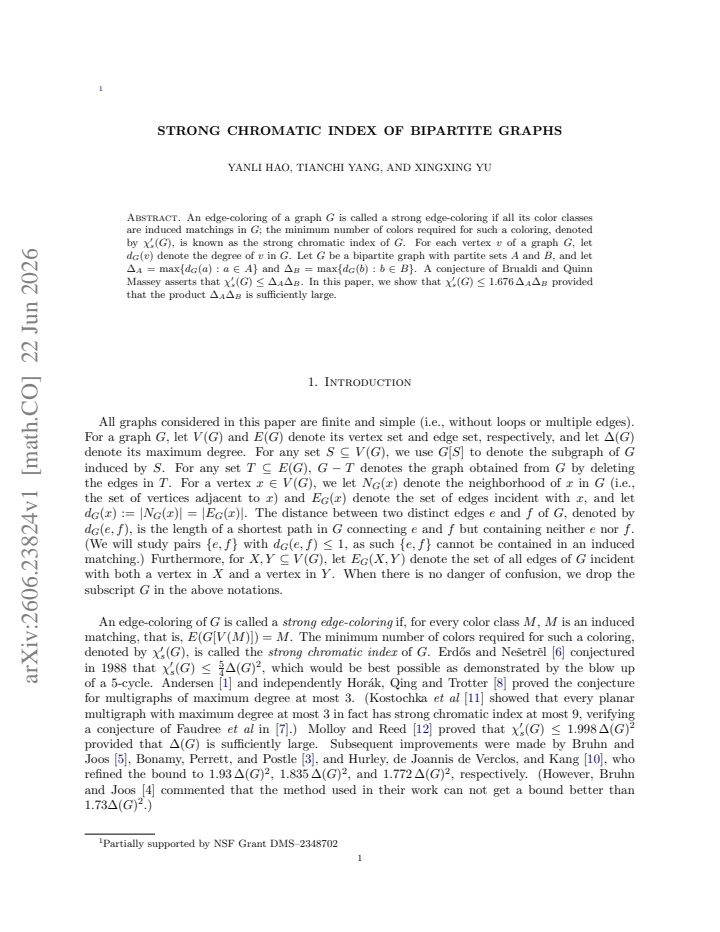 First page