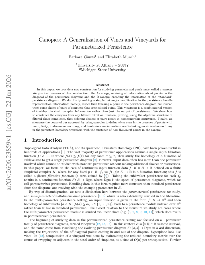 First page