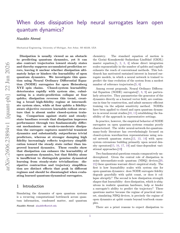 First page