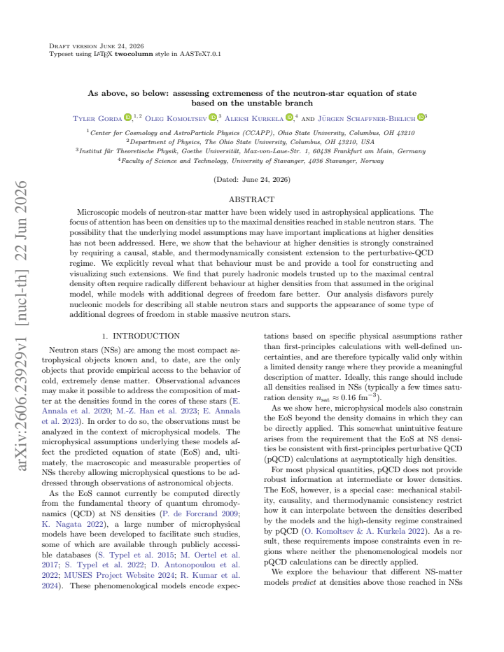 First page