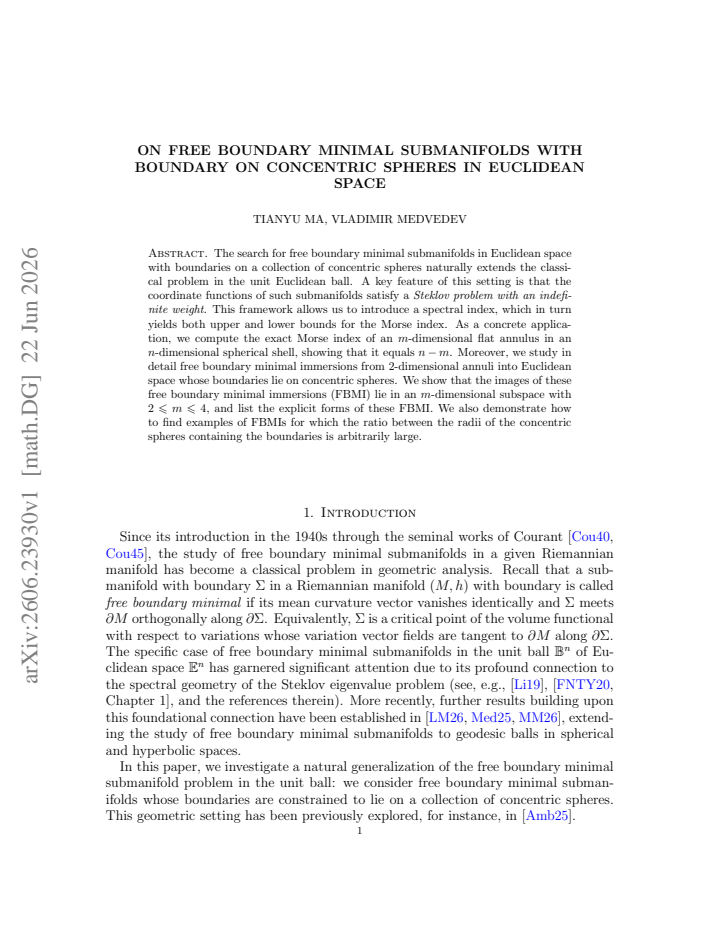 First page