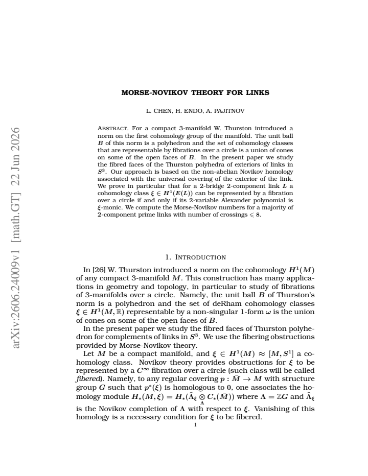First page