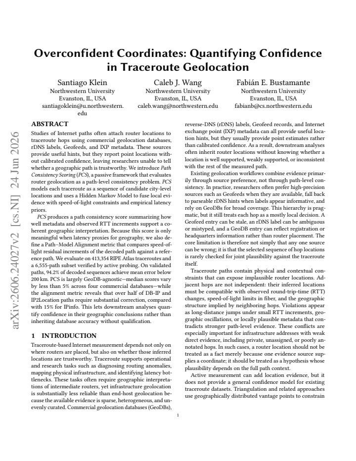 First page