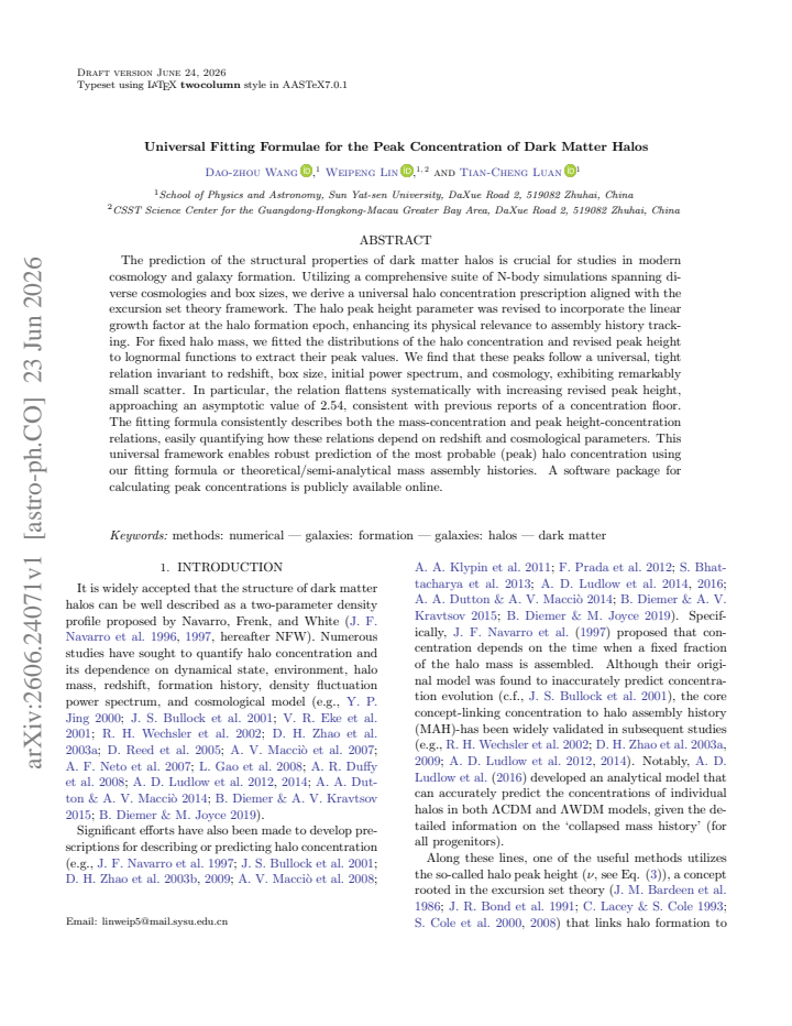 First page