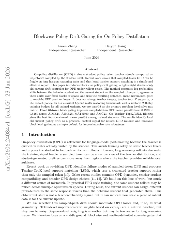 First page