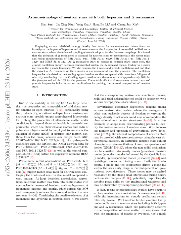 First page