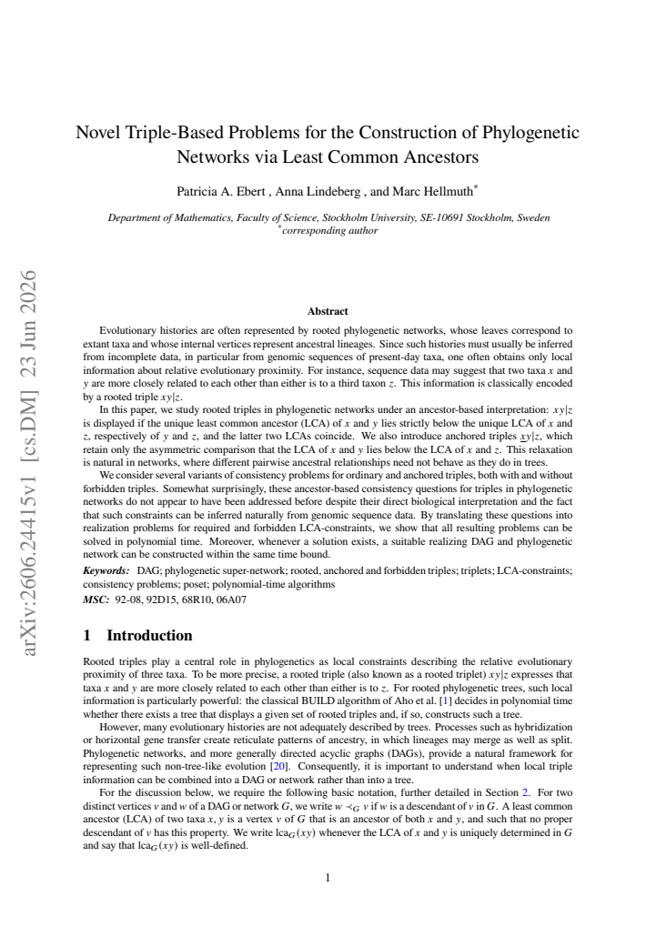 First page
