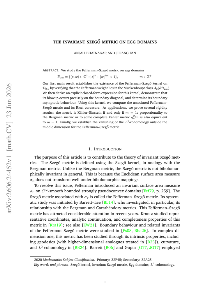 First page