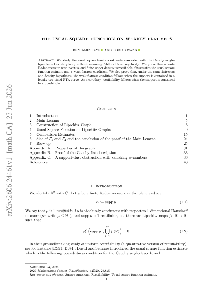 First page