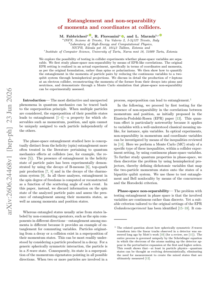 First page