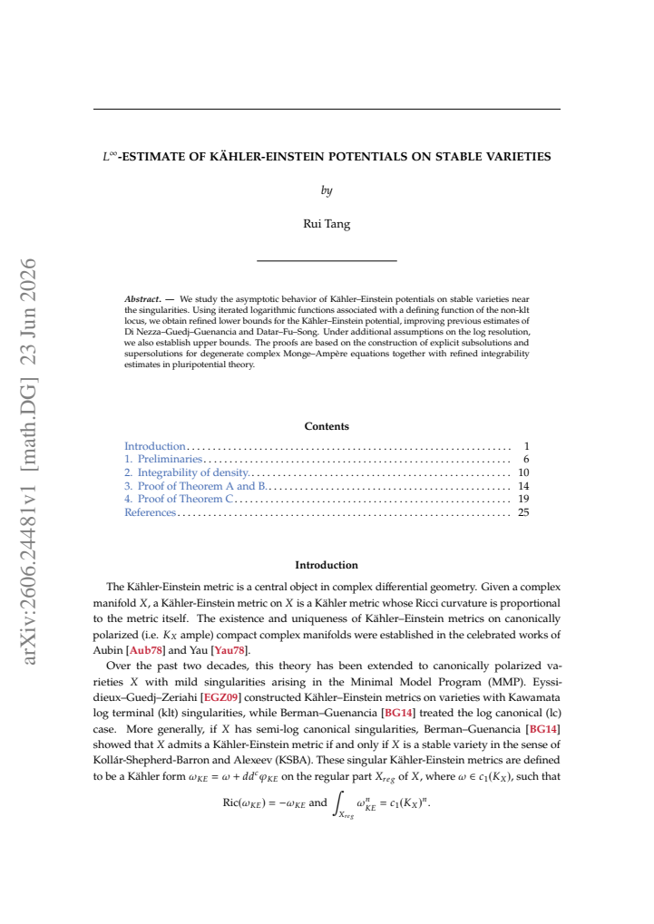 First page