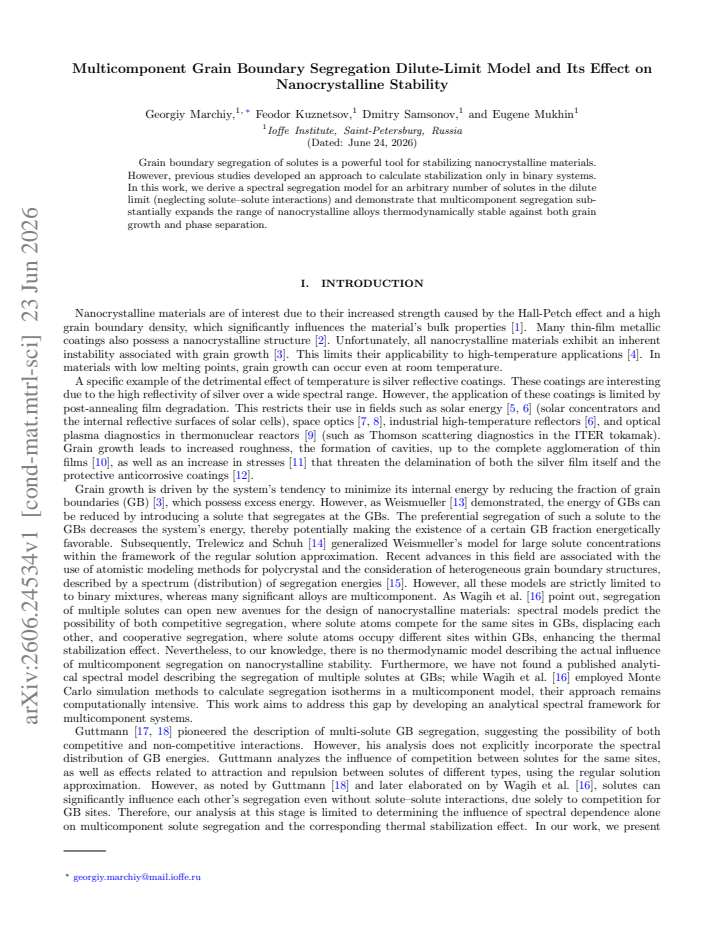 First page