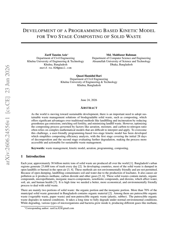 First page