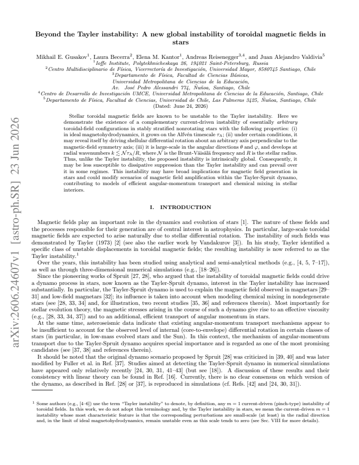 First page