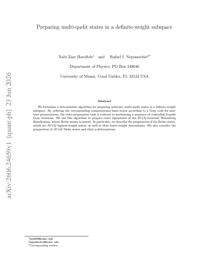 First page