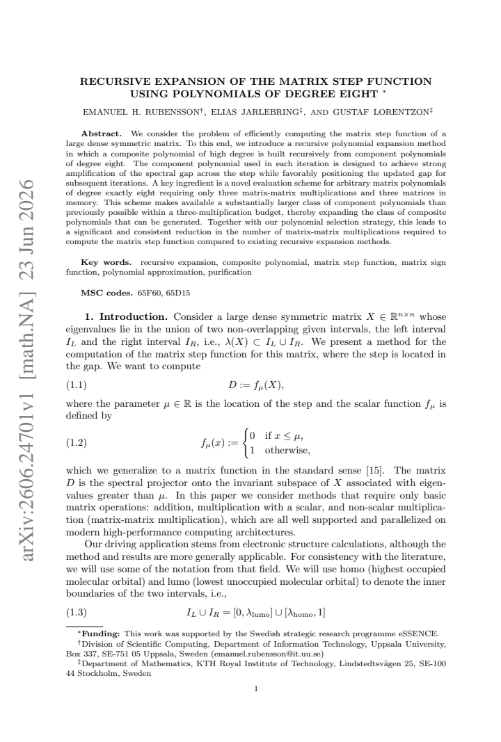 First page