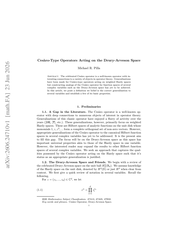 First page