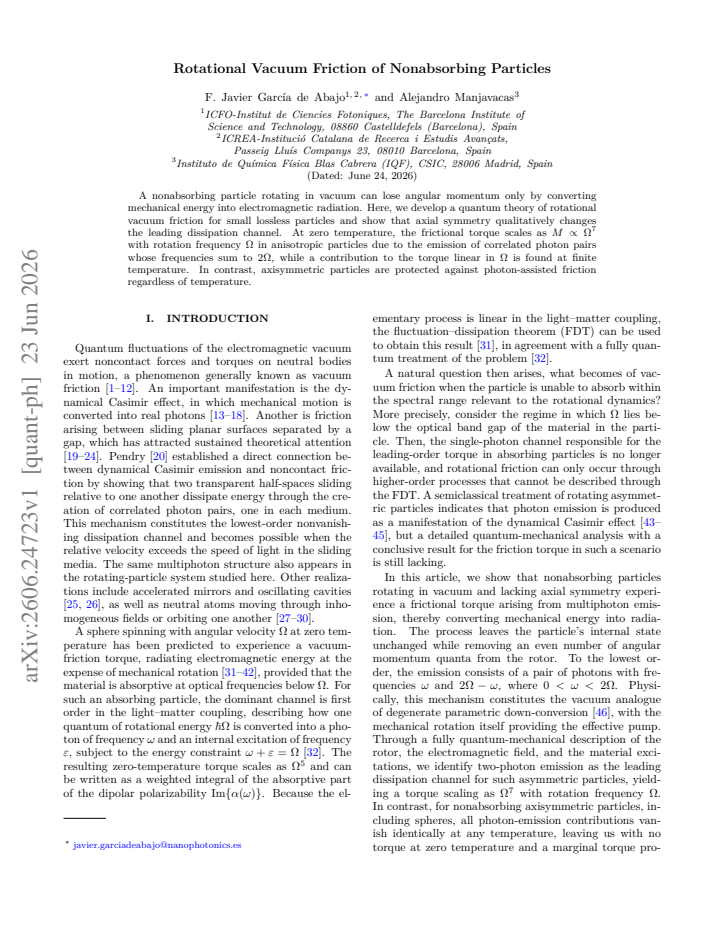 First page
