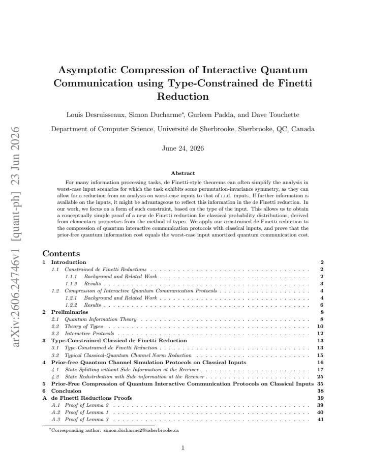 First page