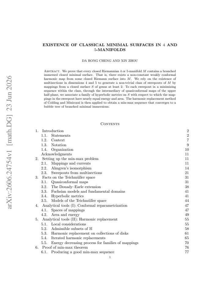 First page