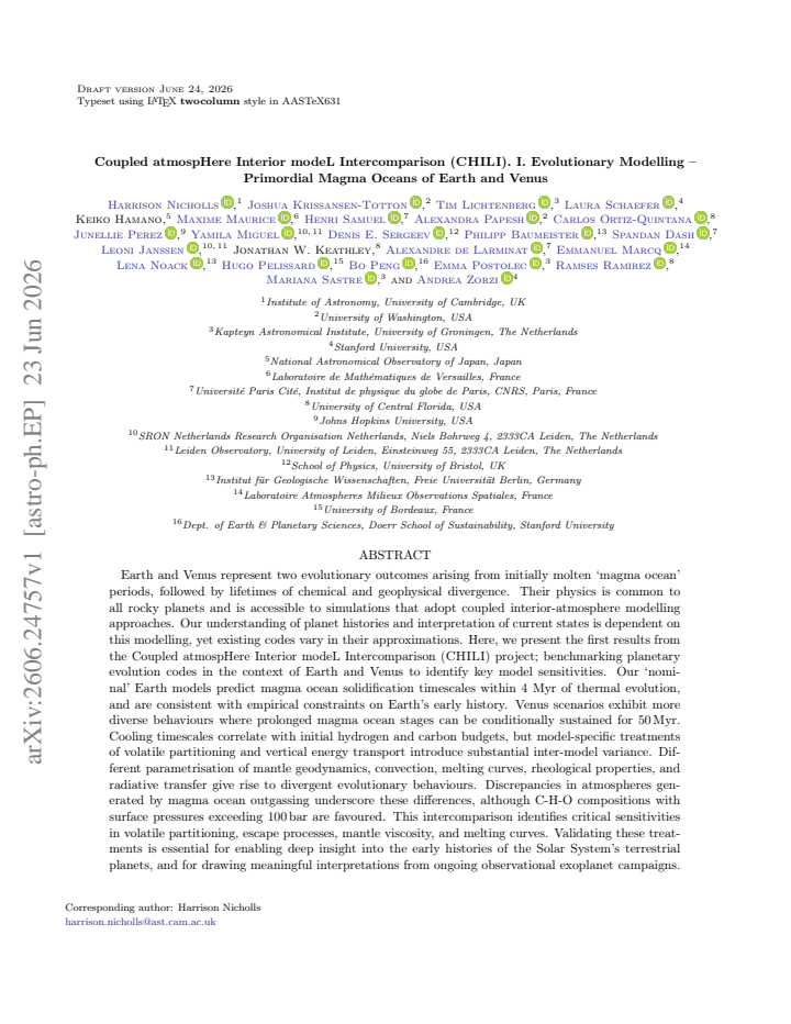 First page