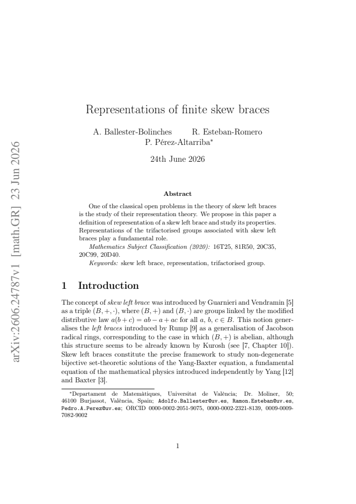 First page