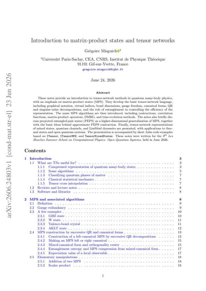 First page