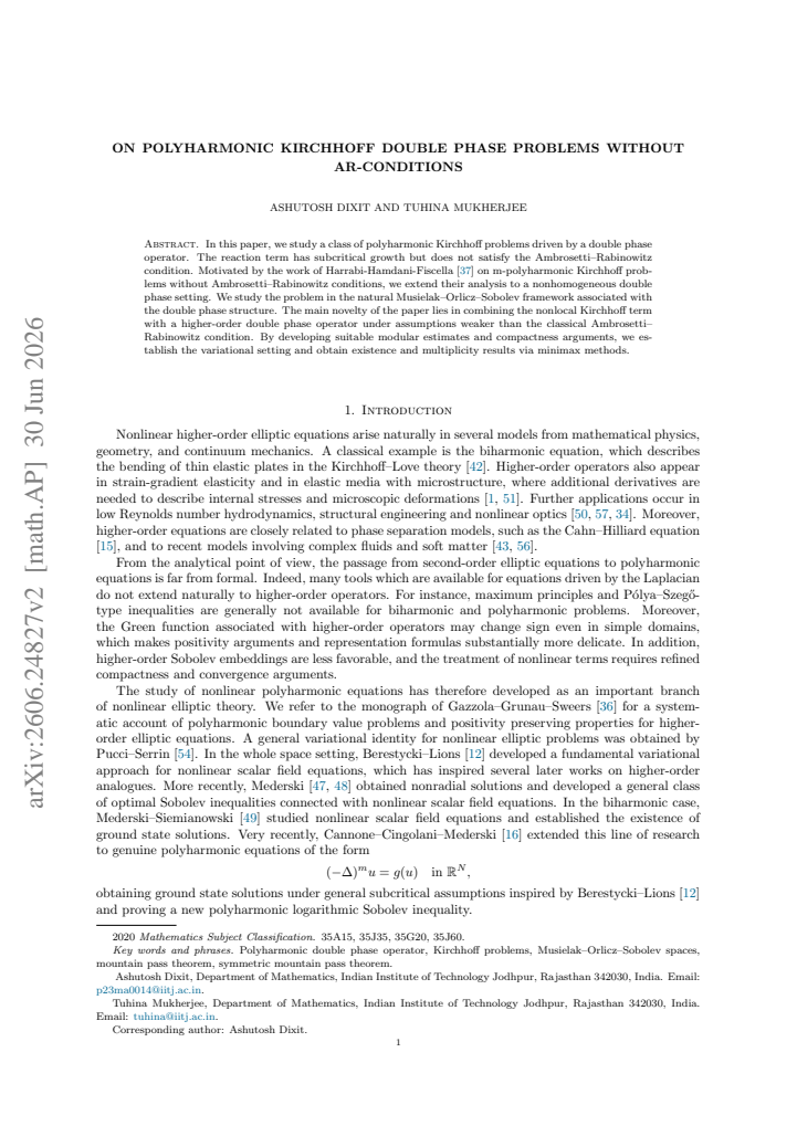 First page
