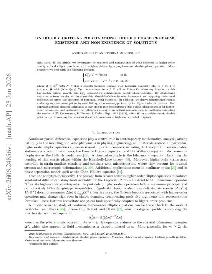 First page