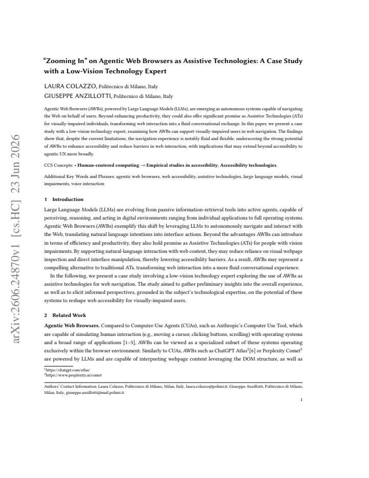First page