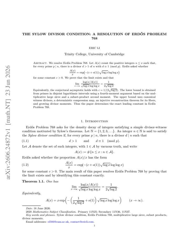 First page